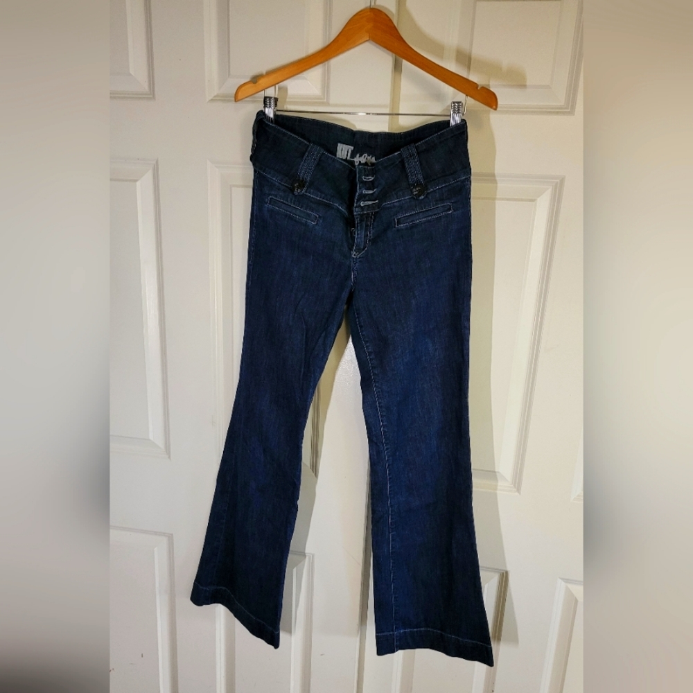 KUT From the Kloth Dark Wash Boot Cut Jeans (Size 8)